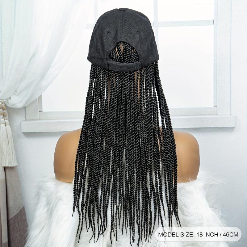 Adjustable Braids Hat Wig With Hair Attached Baseball Cap