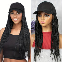 Adjustable Braids Hat Wig With Hair Attached Baseball Cap