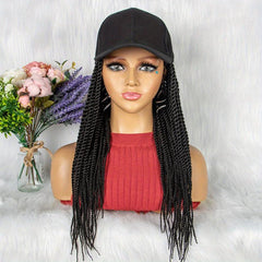 Adjustable Braids Hat Wig With Hair Attached Baseball Cap