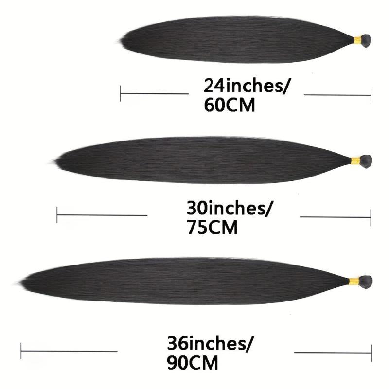 Long Straight Synthetic Hair Bundles 91cm High Temperature Fiber Extensions