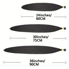 Long Straight Synthetic Hair Bundles 91cm High Temperature Fiber Extensions