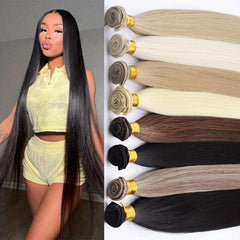 Long Straight Synthetic Hair Bundles 91cm High Temperature Fiber Extensions