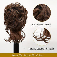 Messy Donut Hair Buns Updo Chignon Clip-In Extensions