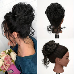Messy Donut Hair Buns Updo Chignon Clip-In Extensions