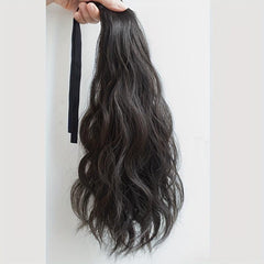 Long Curly Wavy Ponytail Extensions Synthetic Clip In Hair Extensions
