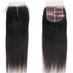 Brazilian Human Hair Lace Closure 20-32-60-96 Cm Straight