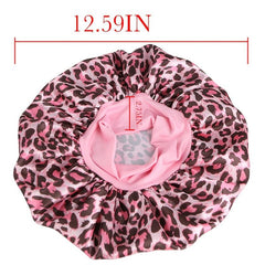 Silky Single Layer Wide Edge Elastic Bonnet Women's Sleep Cap