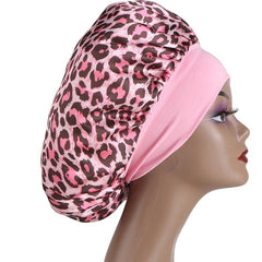 Silky Single Layer Wide Edge Elastic Bonnet Women's Sleep Cap