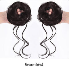 Donut Hair Buns Chignon Updo with Elastic Hair Rope 20