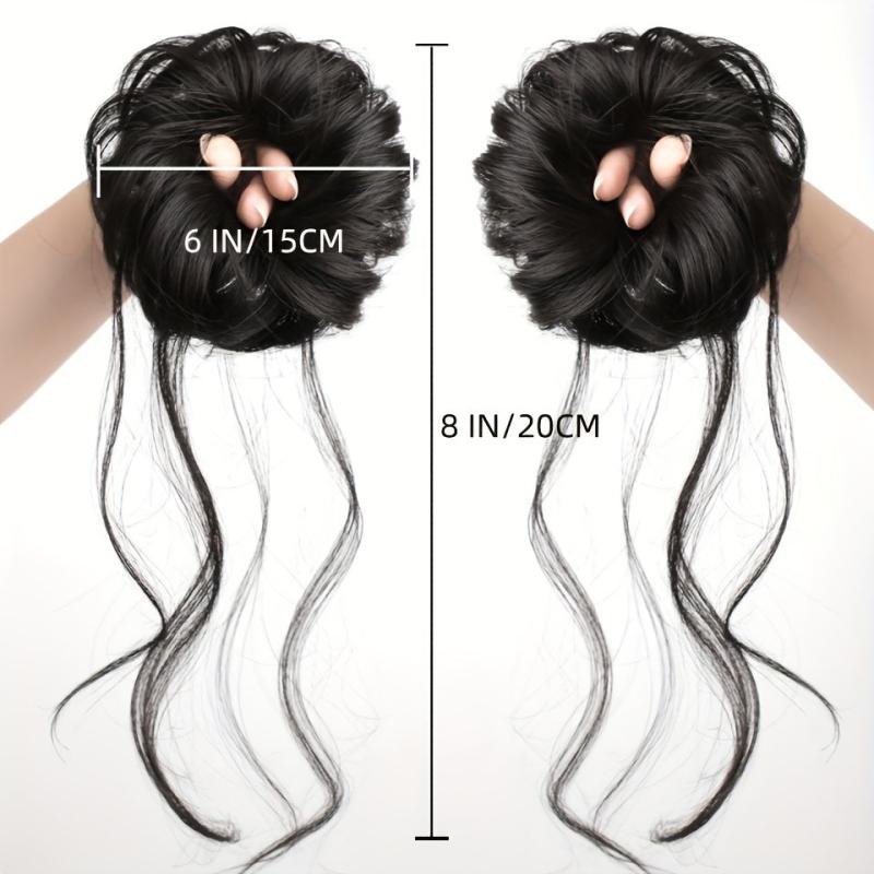 Donut Hair Buns Chignon Updo with Elastic Hair Rope 20