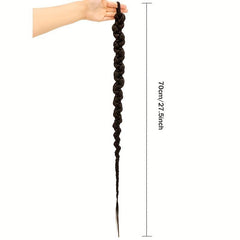 Long Braided Ponytail Extension Wrap Around Hair Extensions Ponytail