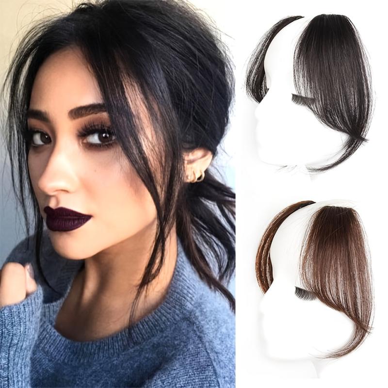 Synthetic Clip-In Bangs Extension Wavy Hairpiece