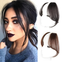 Synthetic Clip-In Bangs Extension Wavy Hairpiece