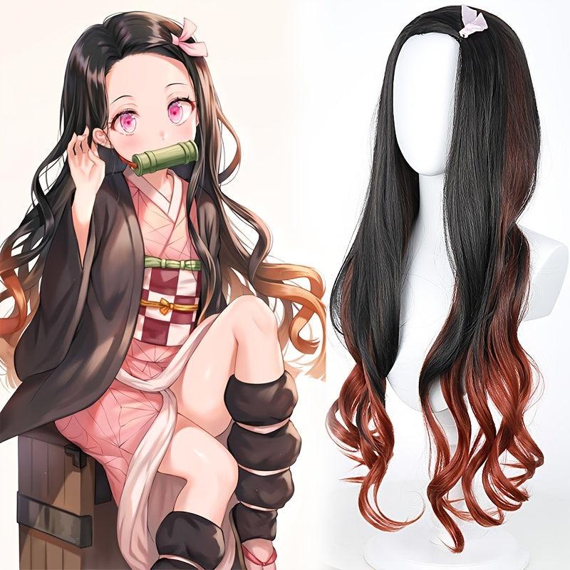 Long Wavy Cosplay Wig Synthetic Hair Replacement for Party Halloween