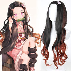 Long Wavy Cosplay Wig Synthetic Hair Replacement for Party Halloween