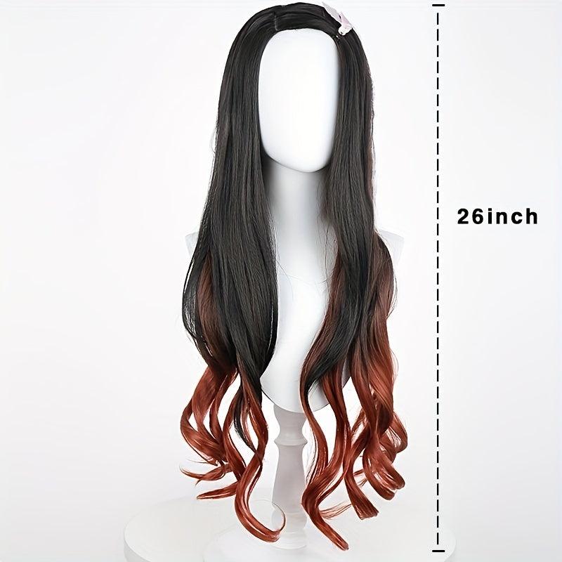 Long Wavy Cosplay Wig Synthetic Hair Replacement for Party Halloween