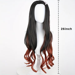 Long Wavy Cosplay Wig Synthetic Hair Replacement for Party Halloween