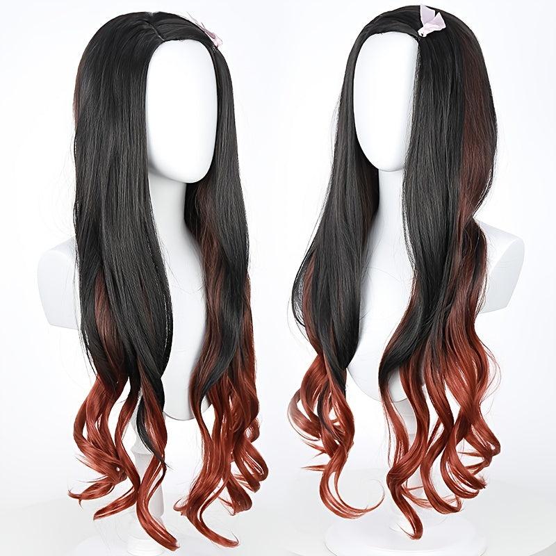 Long Wavy Cosplay Wig Synthetic Hair Replacement for Party Halloween
