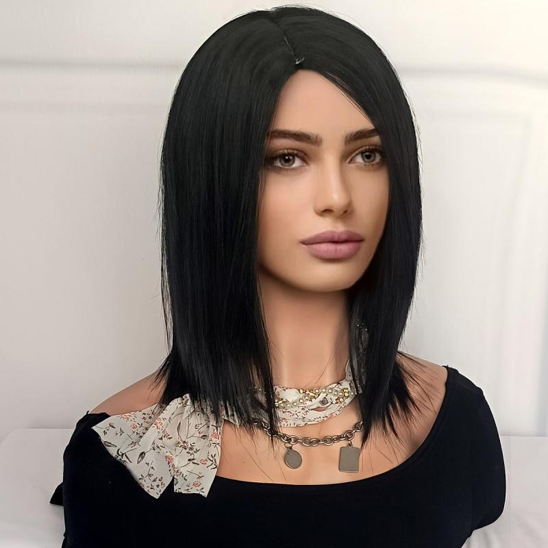 Shoulder Length Bob Wig Synthetic Hair