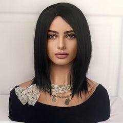 Shoulder Length Bob Wig Synthetic Hair