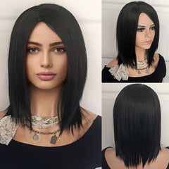 Shoulder Length Bob Wig Synthetic Hair