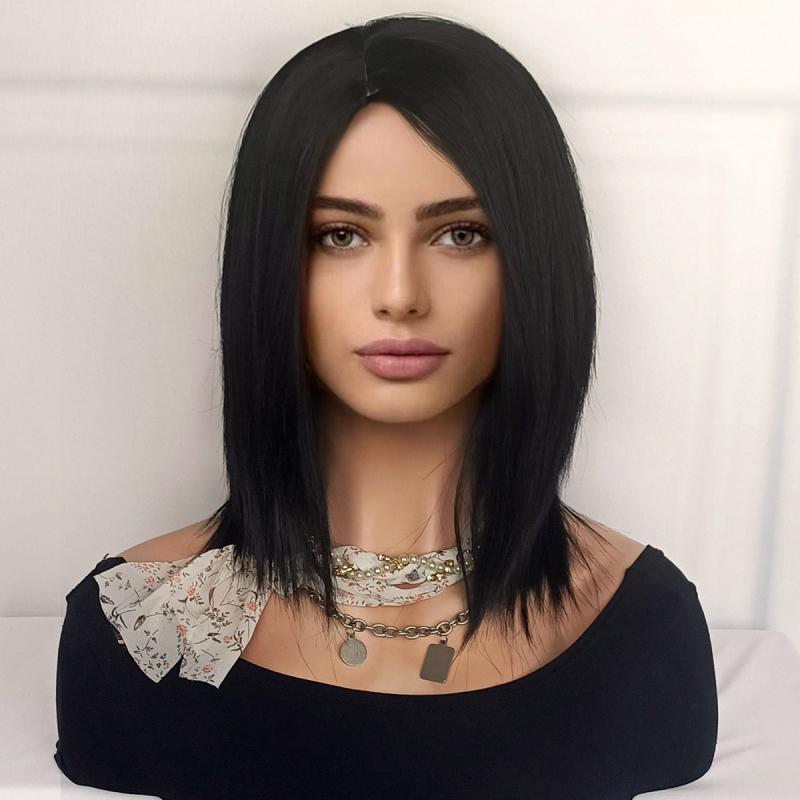 Shoulder Length Bob Wig Synthetic Hair