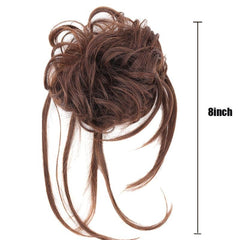 Synthetic Wavy Chignon Hair Piece for Messy Bun Updo Tousled Tail