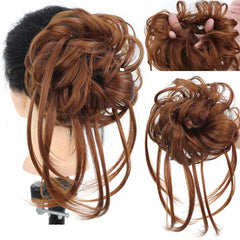 Synthetic Wavy Chignon Hair Piece for Messy Bun Updo Tousled Tail