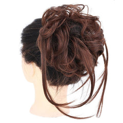 Synthetic Wavy Chignon Hair Piece for Messy Bun Updo Tousled Tail