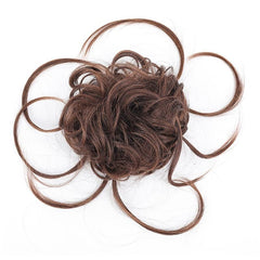 Synthetic Wavy Chignon Hair Piece for Messy Bun Updo Tousled Tail