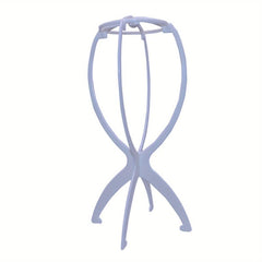 Portable Plastic Wig Stand for Women Display Hairpieces and Hats