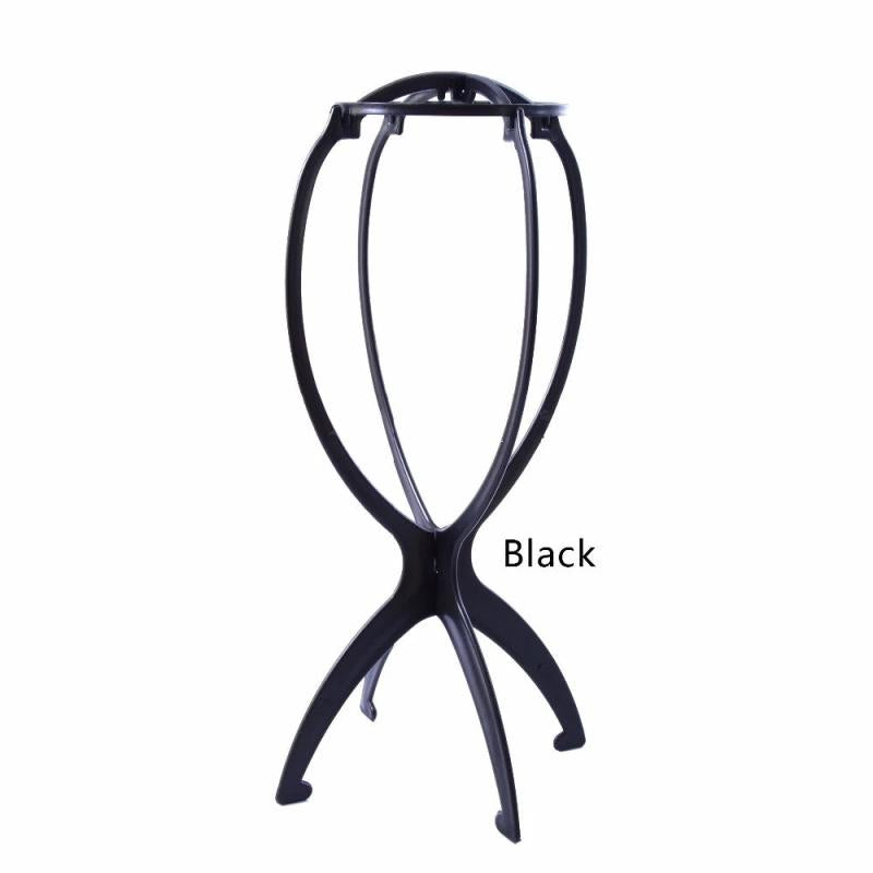 Portable Plastic Wig Stand for Women Display Hairpieces and Hats