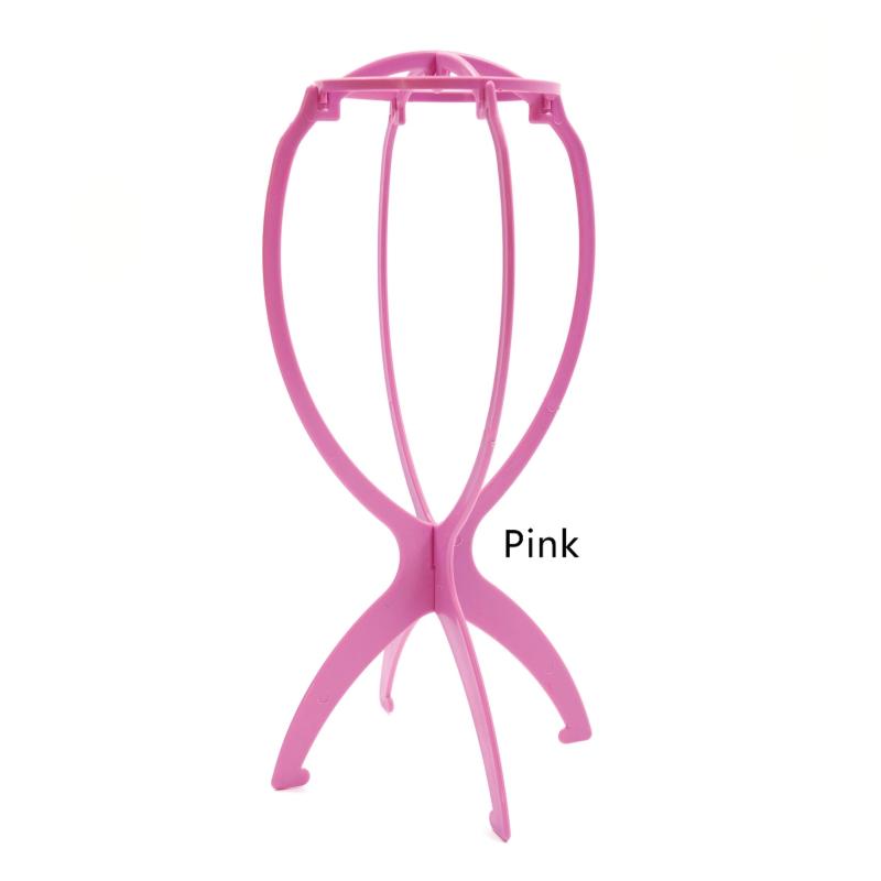 Portable Plastic Wig Stand for Women Display Hairpieces and Hats