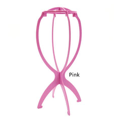 Portable Plastic Wig Stand for Women Display Hairpieces and Hats