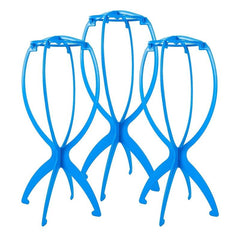 Portable Plastic Wig Stand for Women Display Hairpieces and Hats