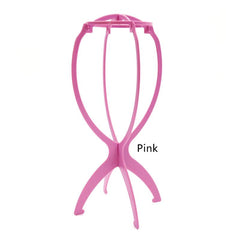 Portable Plastic Wig Stand for Women Display Hairpieces and Hats