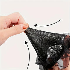2PCS High Hair Net Hair Bun Cap Professional Dancer Hair Net