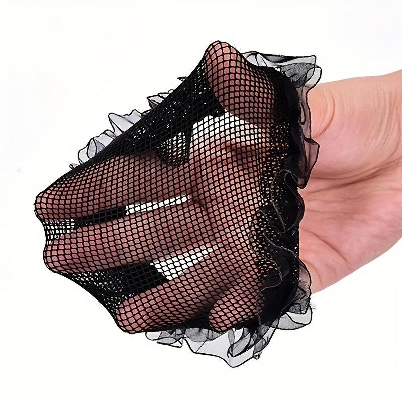 2PCS High Hair Net Hair Bun Cap Professional Dancer Hair Net