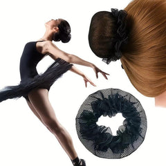 2PCS High Hair Net Hair Bun Cap Professional Dancer Hair Net