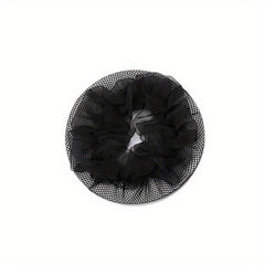 2PCS High Hair Net Hair Bun Cap Professional Dancer Hair Net