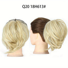 Curly Synthetic Hairpiece for Women Messy Bun Updo Scrunchies Tail Hair Bundle