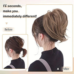 Short Ponytail Extension Straight Synthetic Hairpiece