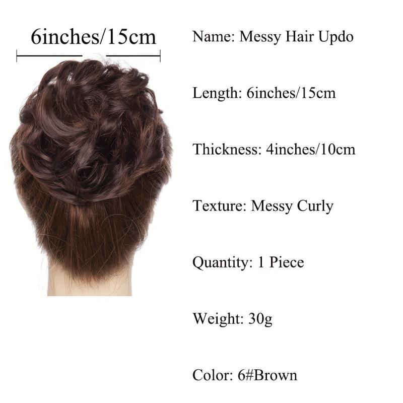 Messy Bun Hair Piece Curly Hair Extensions Ponytail Scrunchies