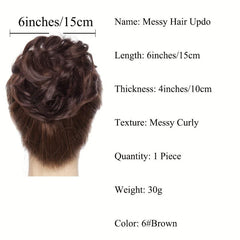 Messy Bun Hair Piece Curly Hair Extensions Ponytail Scrunchies