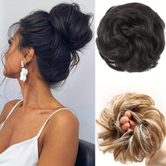 Messy Bun Hair Piece Curly Hair Extensions Ponytail Scrunchies