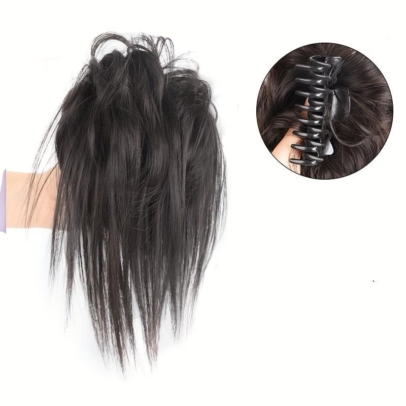 Claw Clip Hair Bun Ponytail Extensions for Women