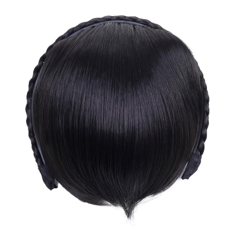 Twist Braid Headband Short Straight Synthetic Hair Bangs