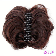 Wavy Curly Chignon Hair Bun Extensions for Tousled Updo
