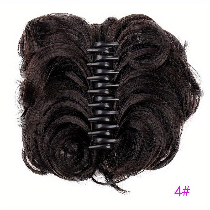 Wavy Curly Chignon Hair Bun Extensions for Tousled Updo