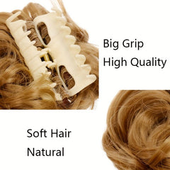 Wavy Curly Chignon Hair Bun Extensions for Tousled Updo